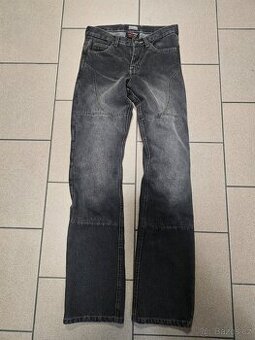 Dámské rifle /džíny na motorku s kolenními chrániči vel. 28