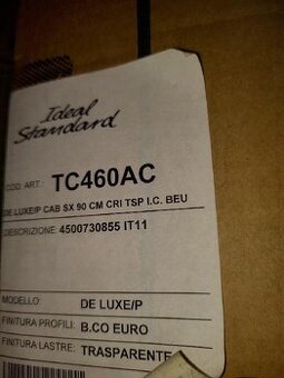 Sprchové dveře do niky 90cm-zn. IDEAL STANDARD-nové