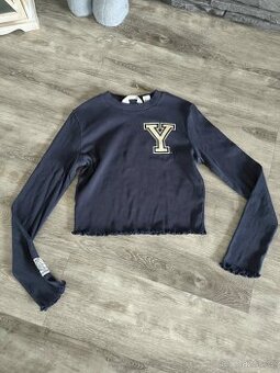 Dívčí crop tričko vel. 140