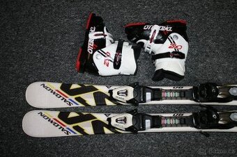 detské lyže Salomon 90 cm , hadí kuze