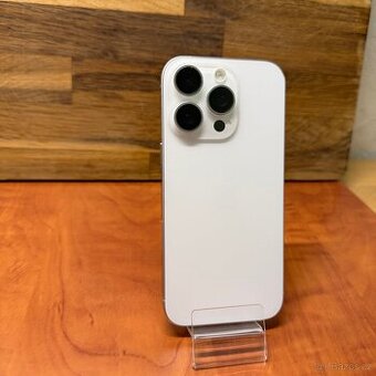 IPhone 16 Pro 256GB, bílý Titan, eSIM (rok záruka)