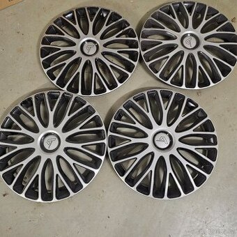 Poklice Alcar Milano silver black 16" 4 ks