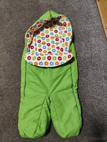 Krásný zimni fusak do kočárku, zelený