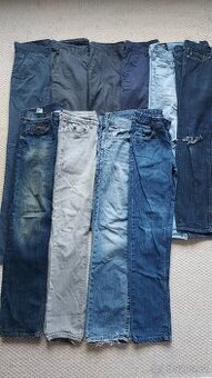 10× pánské džíny / kalhoty – balík pro další prode