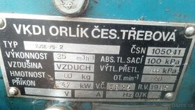 Kompresor Orlík 2JSK 75, dvouválec