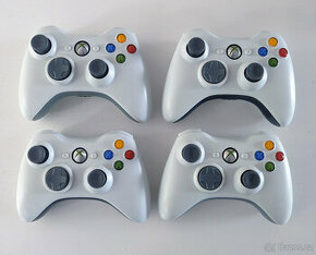 Bílé Xbox 360 ovladače, joypady - SUPER STAV - 1