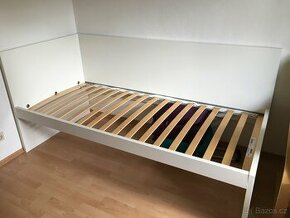 Ikea bílá postel jednolůžko s úlož.prostorem