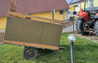 Lehký vozík za traktor - jednonápravový