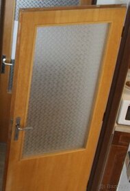 Dveře 80cm levé prosklené dýhované