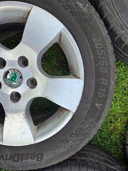 Originál škoda alu kola 205/60 R 15