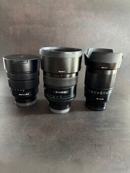 Objektivy Sony - 85 gm, zeiss 35 a 12-24 f4