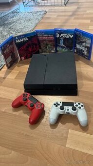 PlayStation 4 - 1TB + 2 ovladače a 5 her