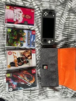 Nintendo switch lite + 5 her