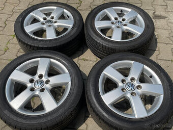 Alu kola 5x112 original Volkswagen 205/55 R16 Dunlop