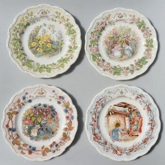 ROYAL DOULTON - sada porcelánové talíře 4 roční období