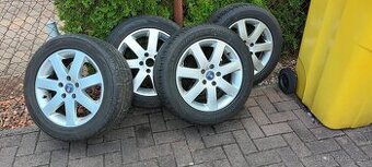 Prodám ALU kola s pneu na Opel