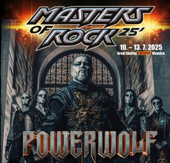 MASTERS OF ROCK - prodám 2 vstupenky.