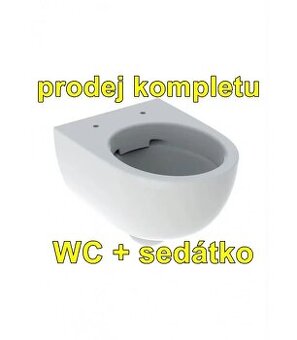 Geberit zkrácené WC 500.377.01.1 Rimfree + sedátko