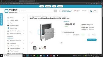 Skříň pro rozdělovač podomítková P6 108,5 cm