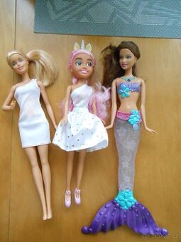 Panenky BARBIE - 2x MATTEL + 1x ZULU zachovalé , cena celkem