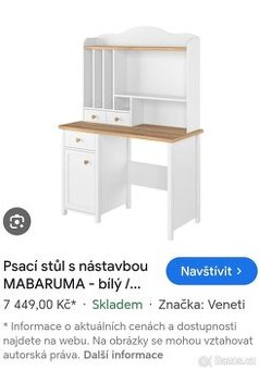 Psací stůl ve stylu vintage