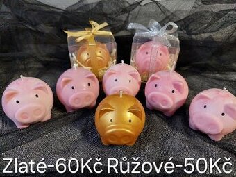 Prasátko pro-Sójová svíčka