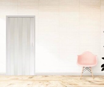 Shrnovací dveře Kit DORA 87x200 cm - bílá