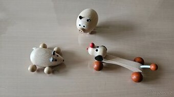 Dřevěná zvířátka