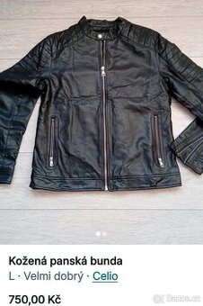 Panská kožená bunda