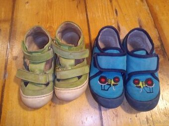 dětské kožené boty bačkory vel.25