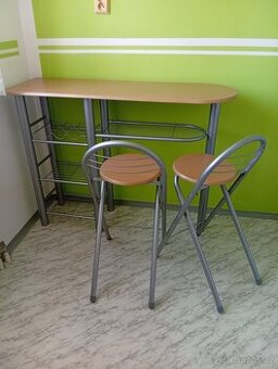 Komplet barový stůl + 2 židle