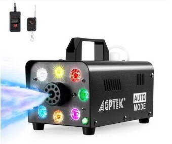 Výrobník mlhy 500 W s led podsvitem a dálkový ovladač
