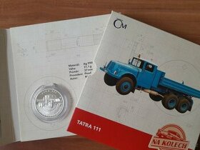 Stříbrná mince Tatra 111 - "Na kolech"