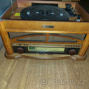 rádio HYUNDAI RTCC515RIP retro s gramofónem - 1