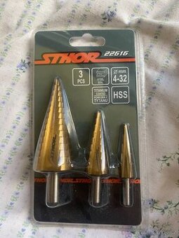 Sthor Sada stupňovitých vrtáků 3ks 4-32 mm - 1