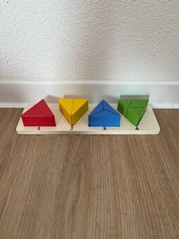 Playtive Montessori skládačka trojúhelníky