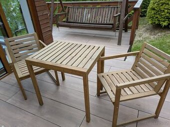Sestava zahradního nábytku z akácie - IKEA NÄMMARÖ