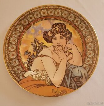 Alfons Mucha - Dekorační talíř - Goebel