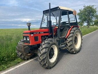 Zetor 7245 téměř nejetý - stav nového stroje, origo lak