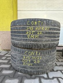 Continental letní 315/30/22 (2022- 2x 5mm)