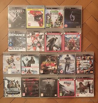 PS3 hry na PlayStation 3 různé žánry