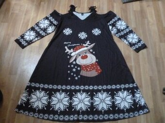 vánoční šaty vel. 4XL-rezervace - 1