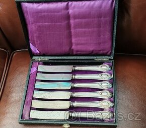 starožitné stříbro, stříbrné nože