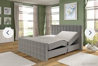 Elektrická polohovací postel s matracemi a topperem 180x200