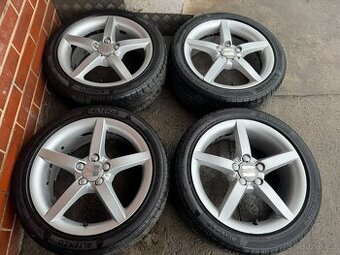 Alu 16" 5x100,orig. SEAT Sport  letní pneu 70%
