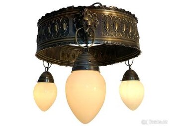 Starožitný stropní lustr - secese