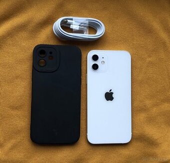 TOP STAV - Apple Iphone 12 64GB bílý baterie 100%
