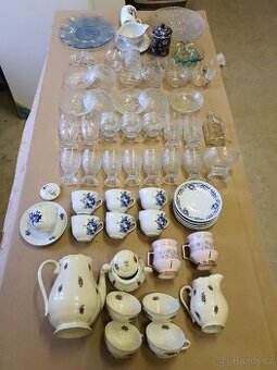 Broušené sklo a mix starých věcí