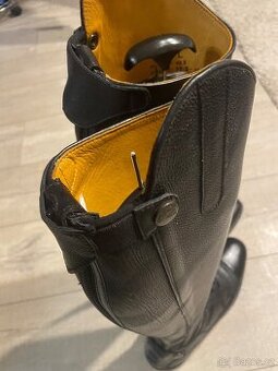 Kožené jezdecké boty HKM - 1