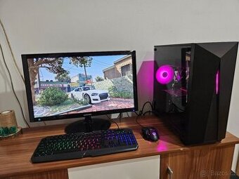 Herní pc i5-4570 16gb ddr3 RX570 8gb ssd 250gb lcd 24" GTA5
